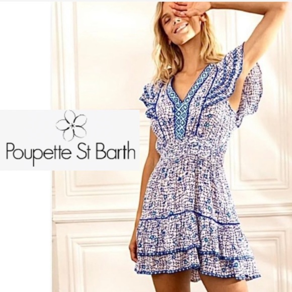 Poupette St. Barth Dresses & Skirts - Poupette St Barth  Ruffle Tiered  mini dress